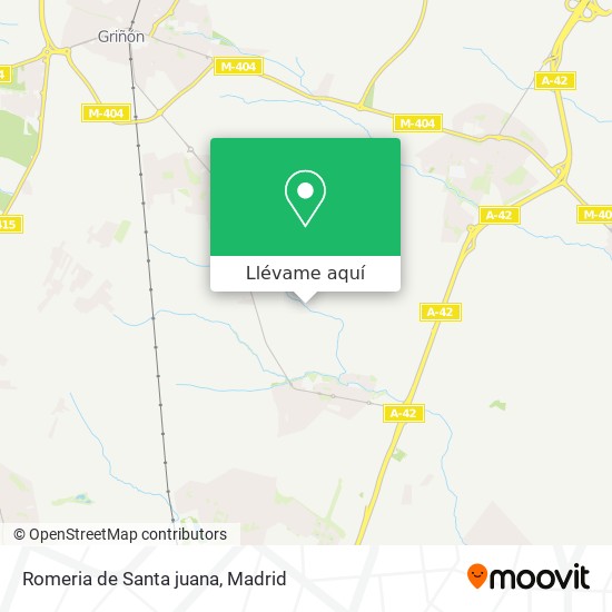 Mapa Romeria de Santa juana