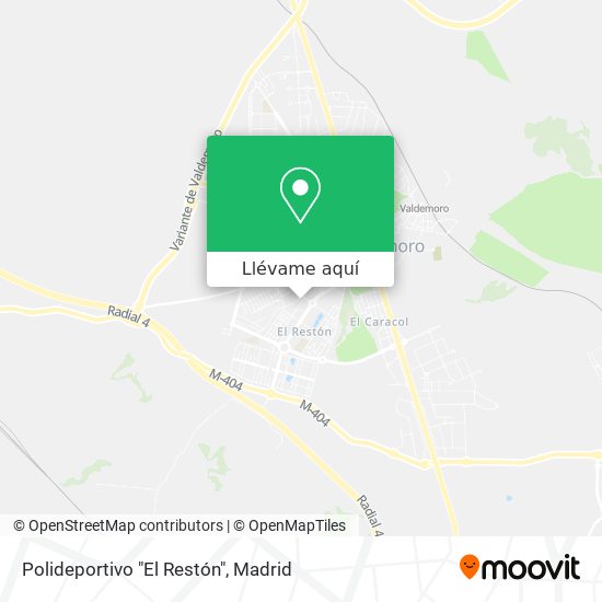 Mapa Polideportivo "El Restón"