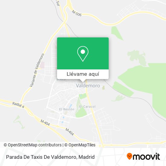 Mapa Parada De Taxis De Valdemoro