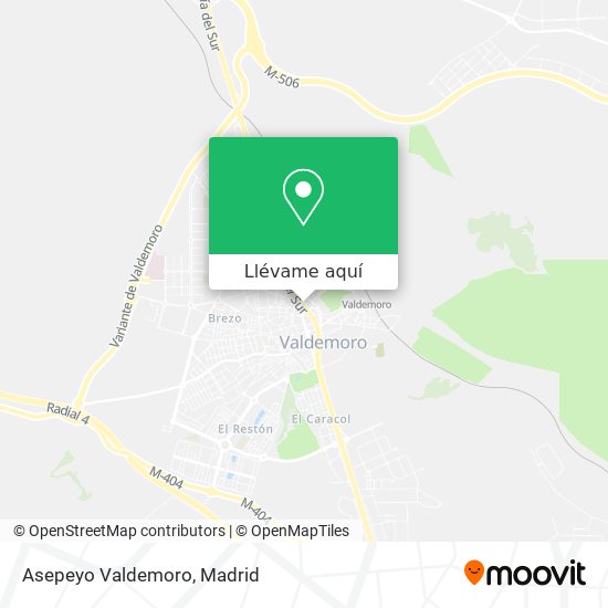 Mapa Asepeyo Valdemoro