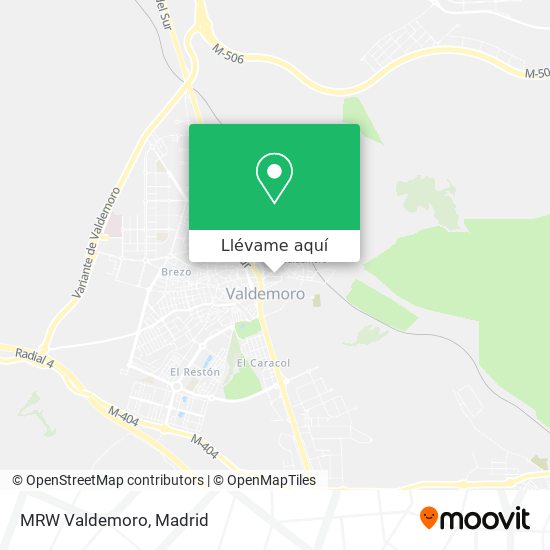 Mapa MRW Valdemoro