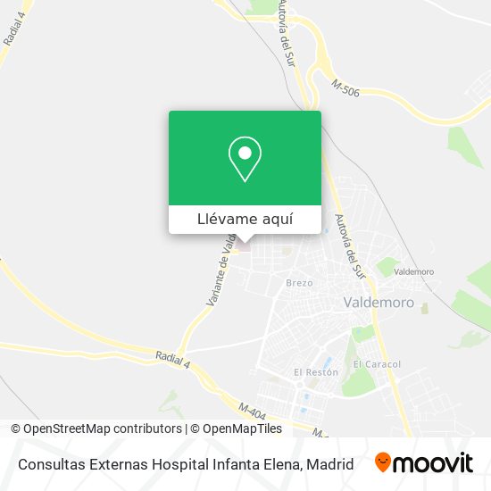 Mapa Consultas  Externas Hospital Infanta Elena