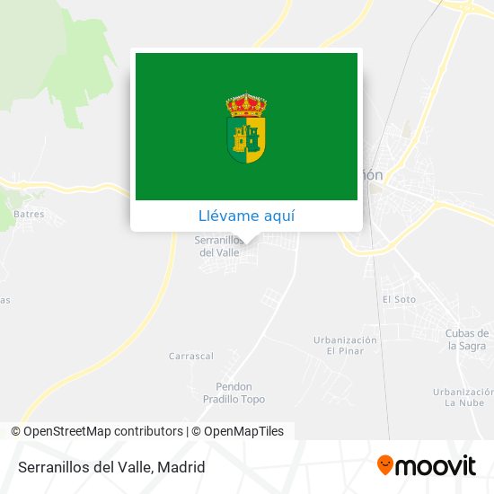 Mapa Serranillos del Valle