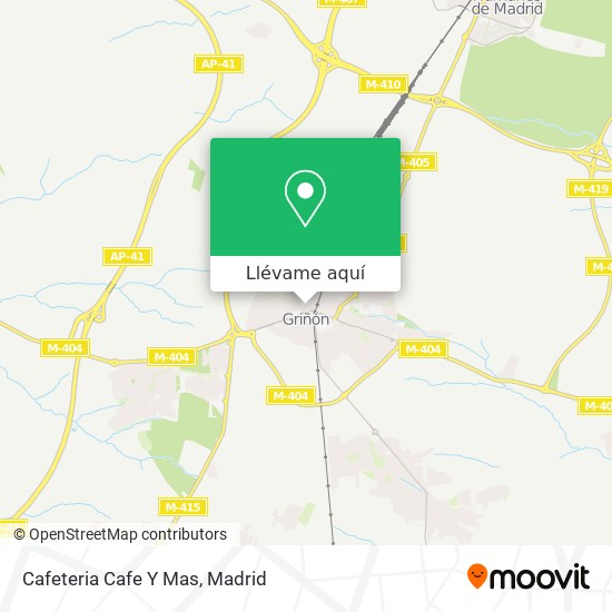 Mapa Cafeteria Cafe Y Mas