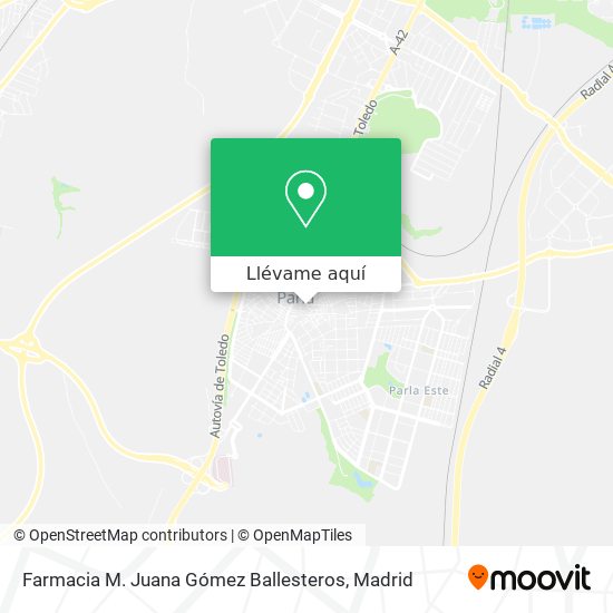 Mapa Farmacia M. Juana Gómez Ballesteros