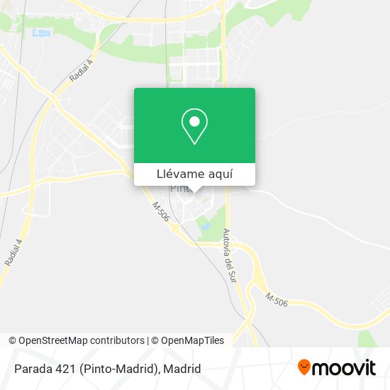 Mapa Parada 421 (Pinto-Madrid)