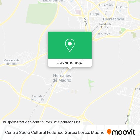 Mapa Centro Socio Cultural Federico García Lorca