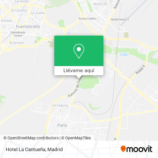 Mapa Hotel La Cantueña