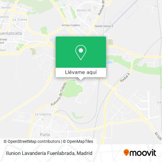 Mapa Ilunion Lavandería Fuenlabrada