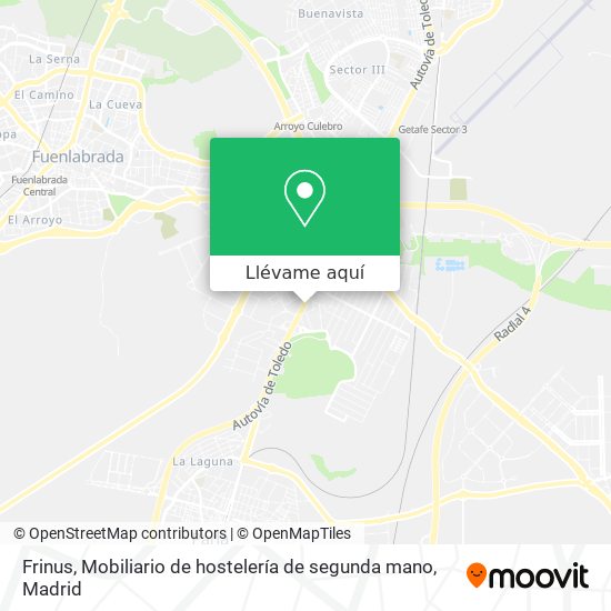 Mapa Frinus, Mobiliario de hostelería de segunda mano