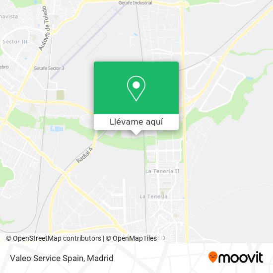 Mapa Valeo Service Spain
