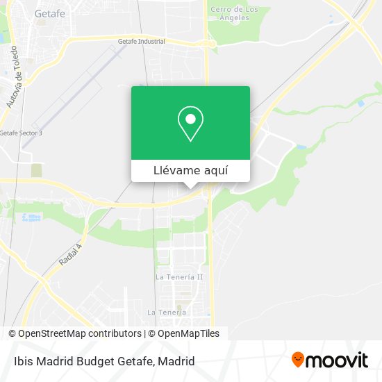 Mapa Ibis Madrid Budget Getafe