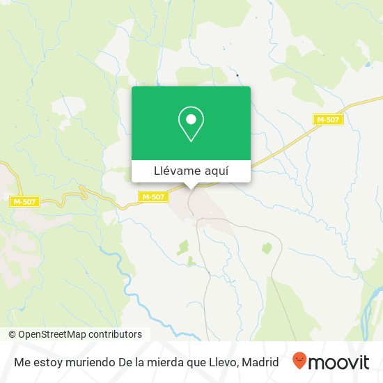 Mapa Me estoy muriendo De la mierda que Llevo