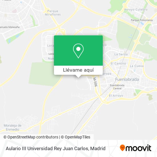 Mapa Aulario III Universidad Rey Juan Carlos