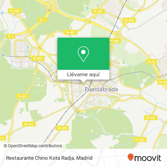 Mapa Restaurante Chino Kota Radja