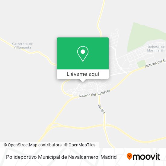 Mapa Polideportivo Municipal de Navalcarnero