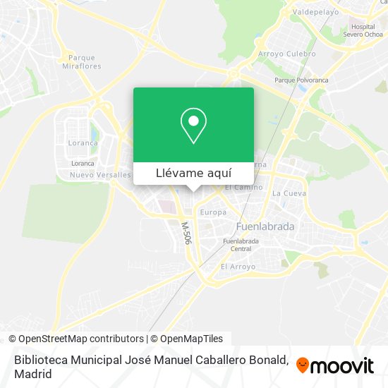 Mapa Biblioteca Municipal José Manuel Caballero Bonald