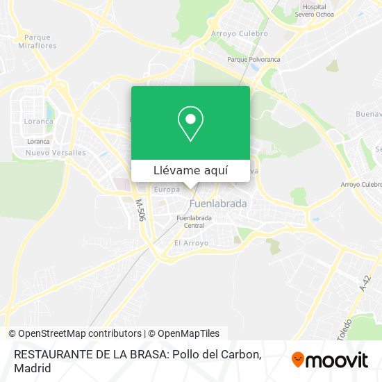 Mapa RESTAURANTE DE LA BRASA: Pollo del Carbon