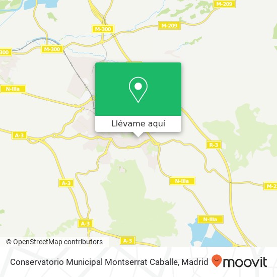 Mapa Conservatorio Municipal Montserrat Caballe