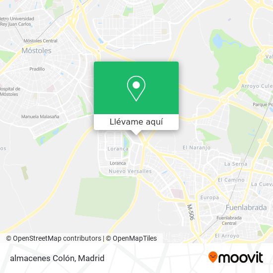 Mapa almacenes Colón