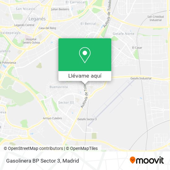 Mapa Gasolinera BP Sector 3