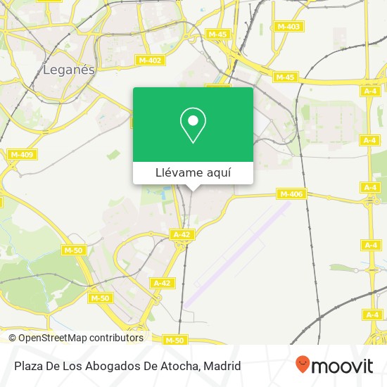 Mapa Plaza De Los Abogados De Atocha