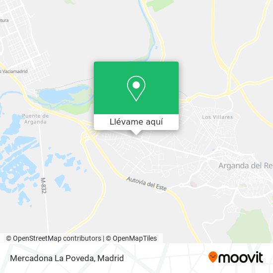 Mapa Mercadona La Poveda