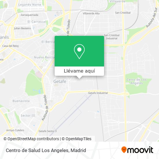 Mapa Centro de Salud Los Angeles