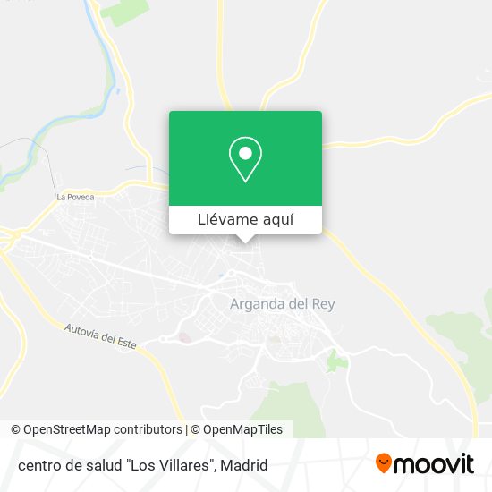Mapa centro de salud "Los Villares"
