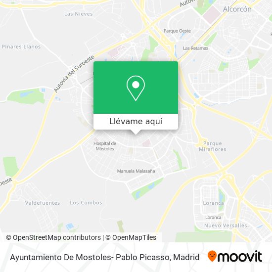 Mapa Ayuntamiento De Mostoles- Pablo Picasso