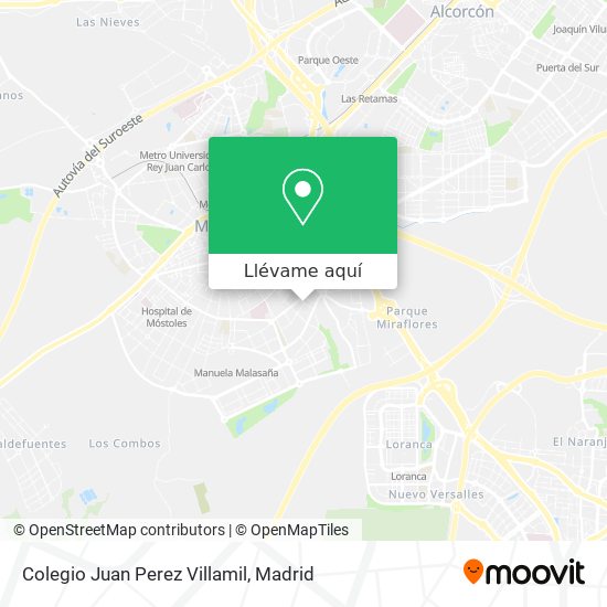 Mapa Colegio Juan Perez Villamil