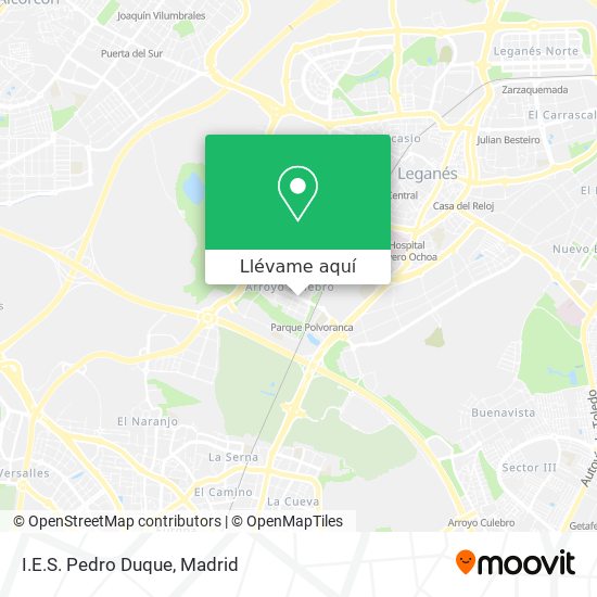 Cómo llegar a . Pedro Duque en Leganés en Autobús, Metro o Tren?