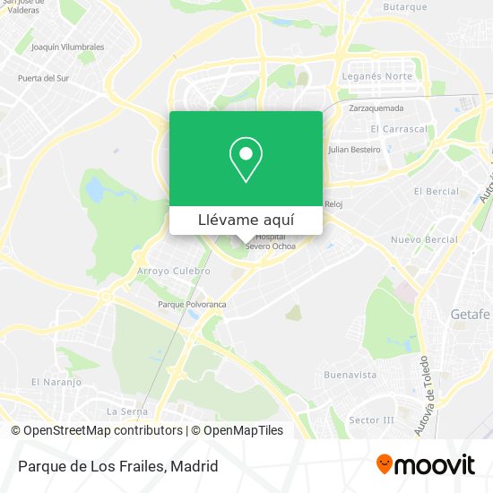 Mapa Parque de Los Frailes