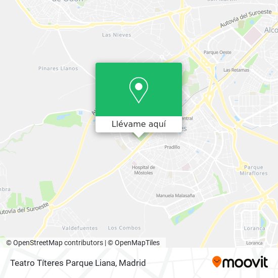 Mapa Teatro Títeres Parque Liana