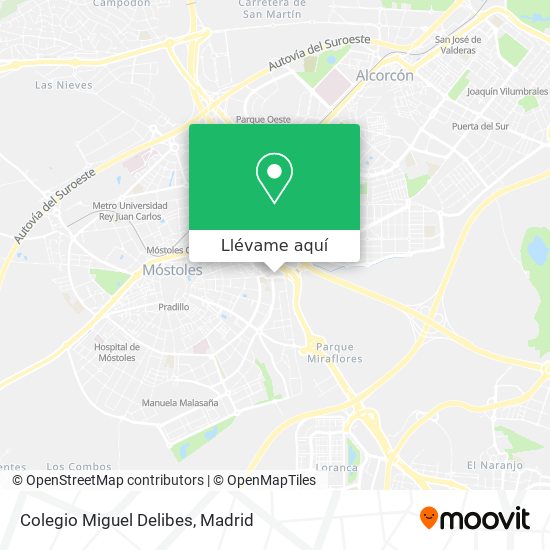 Mapa Colegio Miguel Delibes