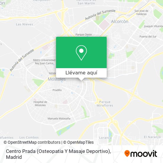 Mapa Centro Prada (Osteopatia Y Masaje Deportivo)