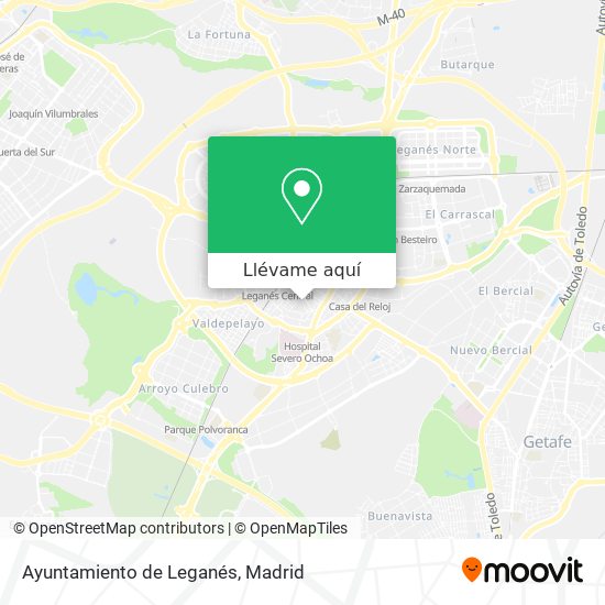 Mapa Ayuntamiento de Leganés
