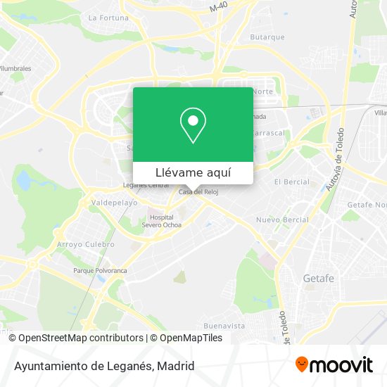 Mapa Ayuntamiento de Leganés