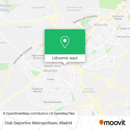 Cómo llegar a Club Deportivo Metropolitano en Móstoles en Autobús, Metro,  Tren o Tren ligero?