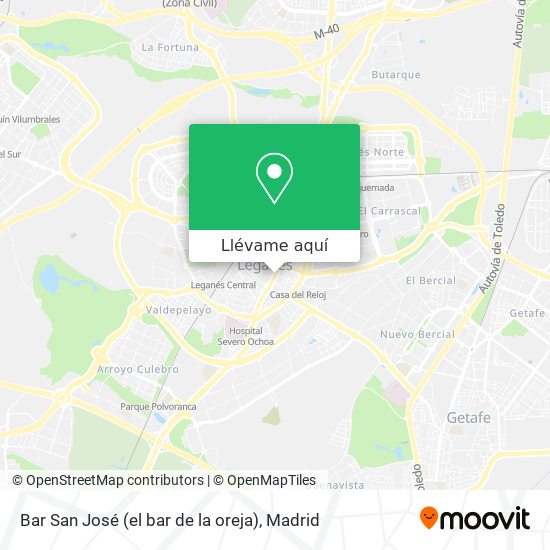 Mapa Bar San José (el bar de la oreja)