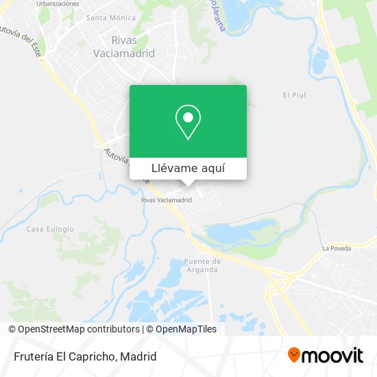 Mapa Frutería El Capricho