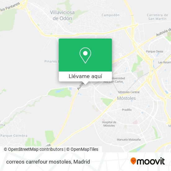 Mapa correos carrefour mostoles