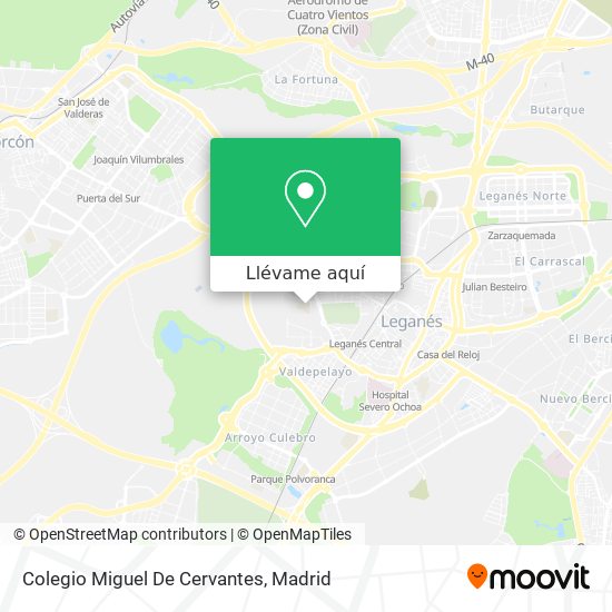 Mapa Colegio Miguel De Cervantes