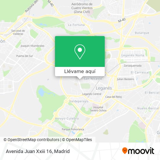 Mapa Avenida Juan Xxiii 16