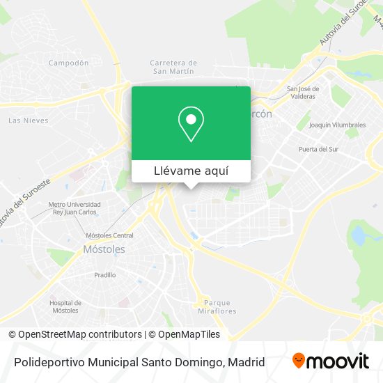 Mapa Polideportivo Municipal Santo Domingo