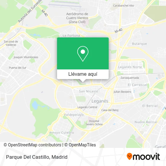 Mapa Parque Del Castillo