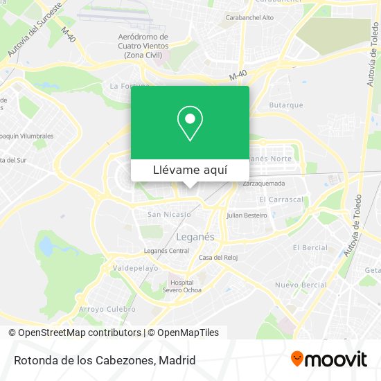 Mapa Rotonda de los Cabezones