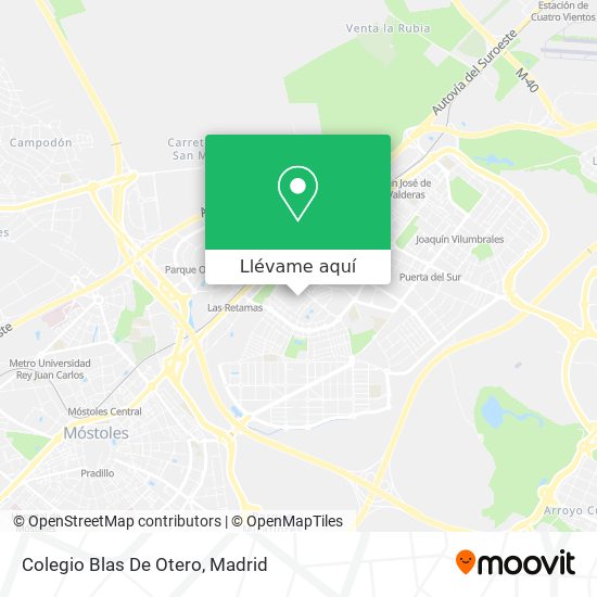 Mapa Colegio Blas De Otero