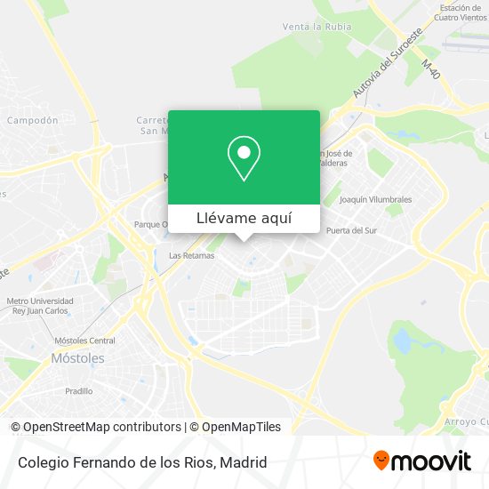 Mapa Colegio Fernando de los Rios
