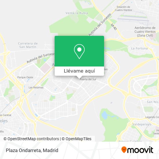 Mapa Plaza Ondarreta